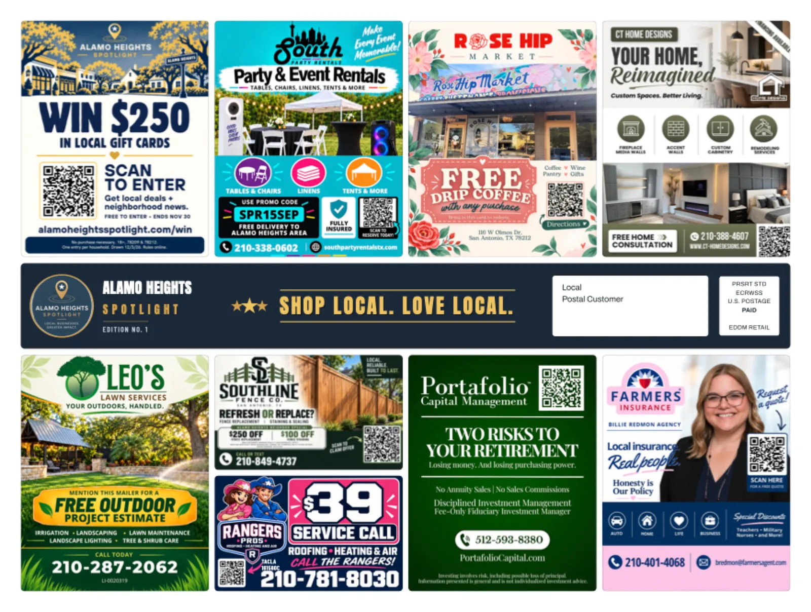 Front of sample Alamo Heights artwork — preview for M Streets Spotlight